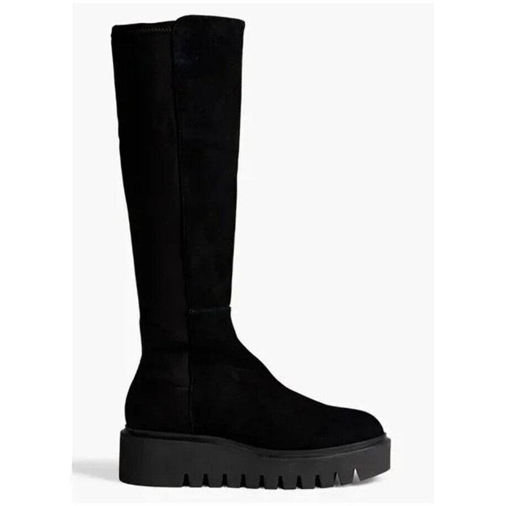 New! STUART WEITZMAN CHALET LUG CITY 5050 6.5 KNEE HIGH BOOT SUEDE DD380 SB977